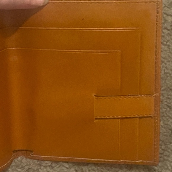 Lancel Mens/Unisex Brown Leather Card Holder/Compact Wallet Bifold - Picture 5 of 9